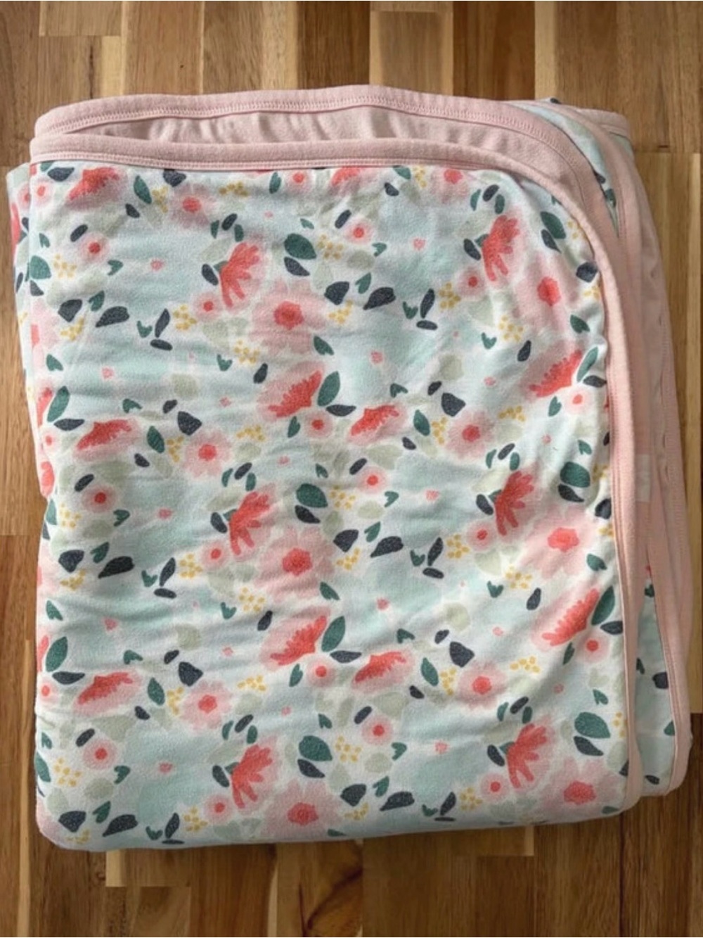 Copper Pearl Floral Pink Jumbo 3 Layer Quilt